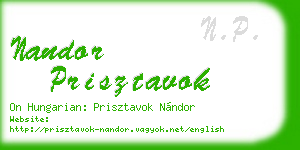nandor prisztavok business card